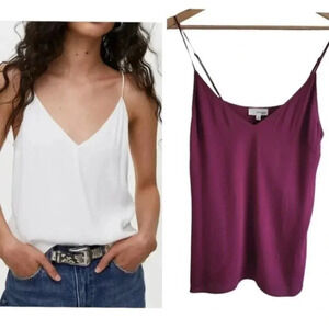 Aritzia Wilfred Free Margot camisole magenta pink - purple XS 100% rayon